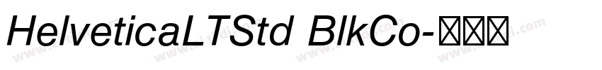 HelveticaLTStd BlkCo字体转换